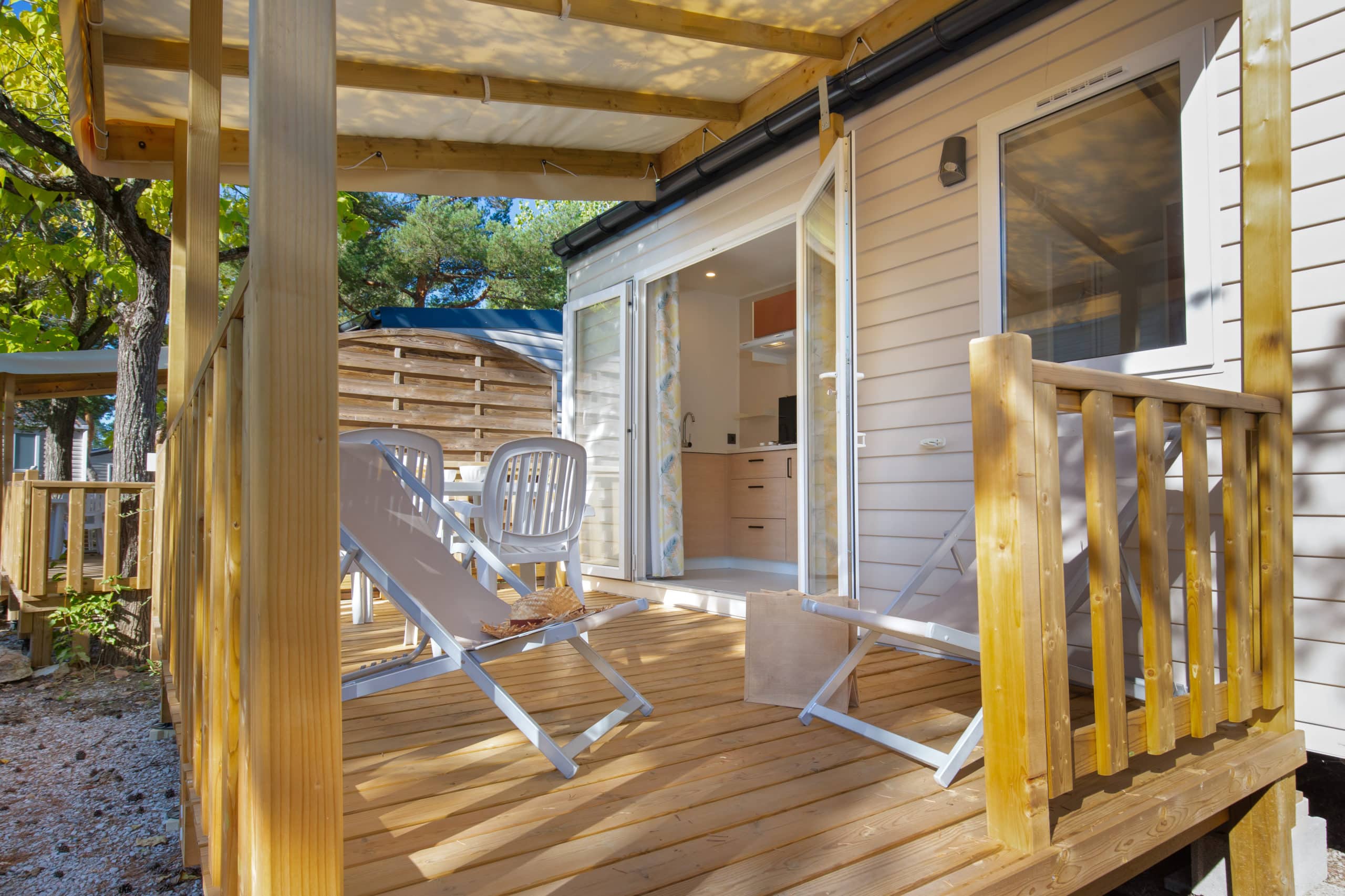 Mobil homes Romarin terrasse 1