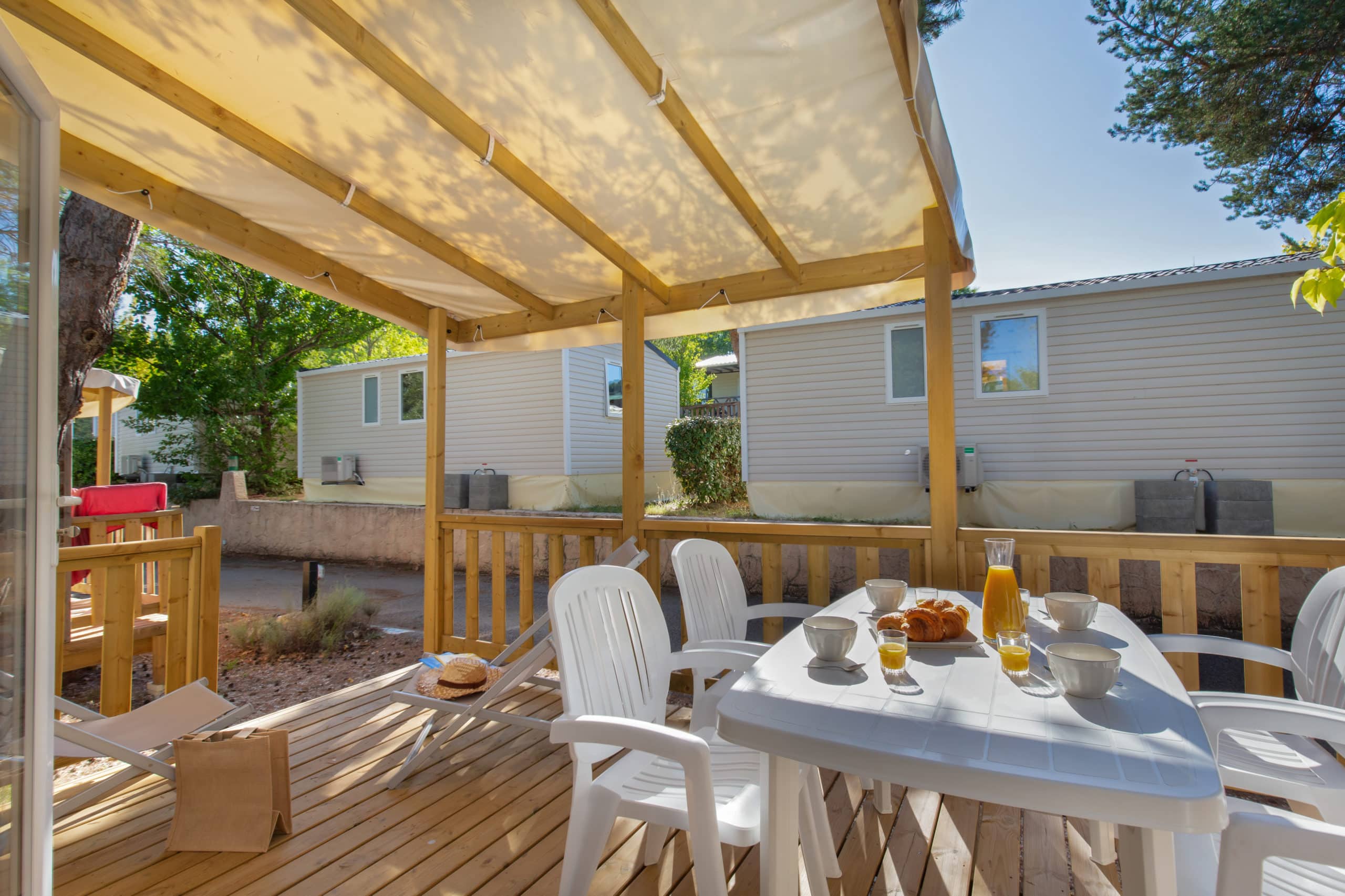 Mobil homes Romarin terrasse 2
