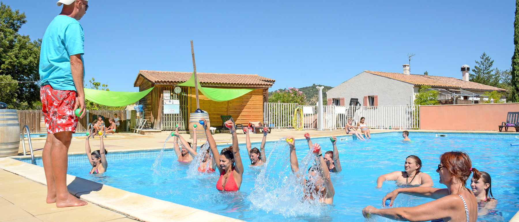 Animations aquatiques dans notre camping familial dans le Verdon