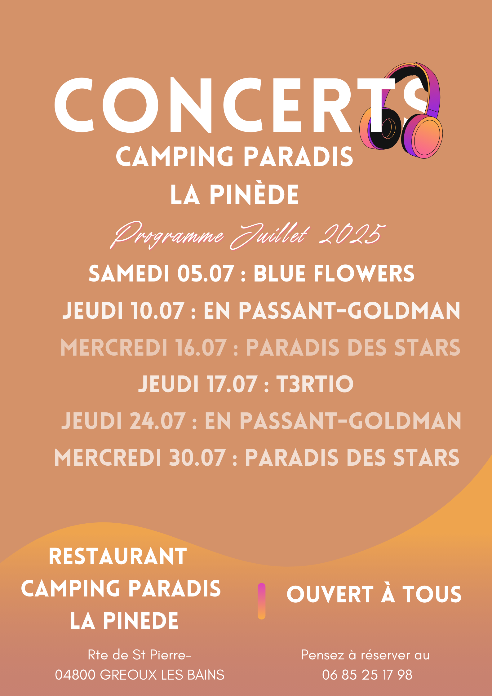Concerts juillet