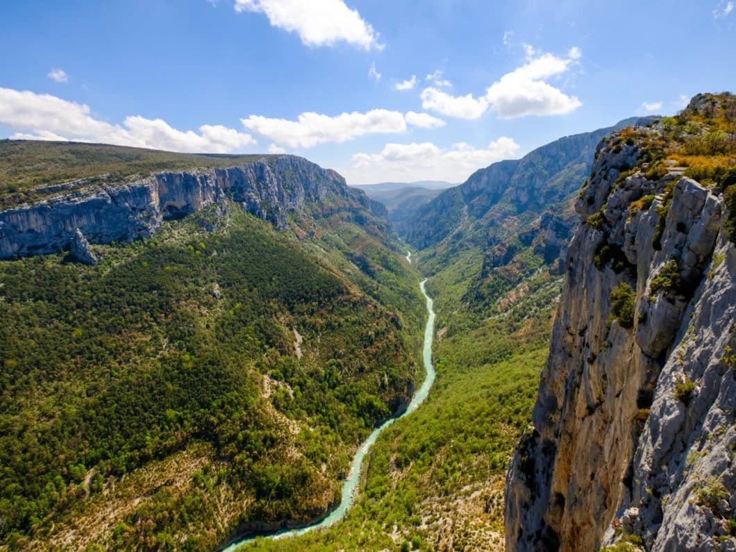 Vue panoramique sur les Gorges du Verdon depuis La Palud-sur-Verdon